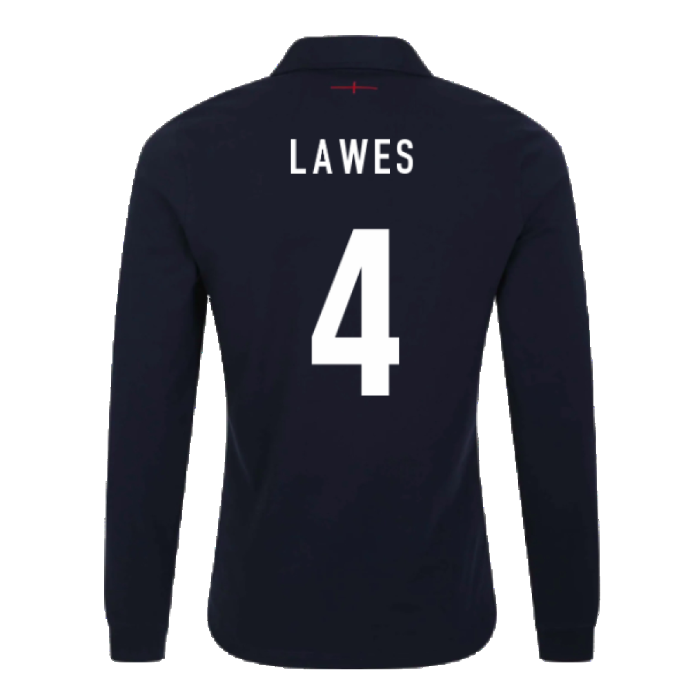 2023-2024 England Rugby Alternate LS Classic Jersey (Lawes 4)