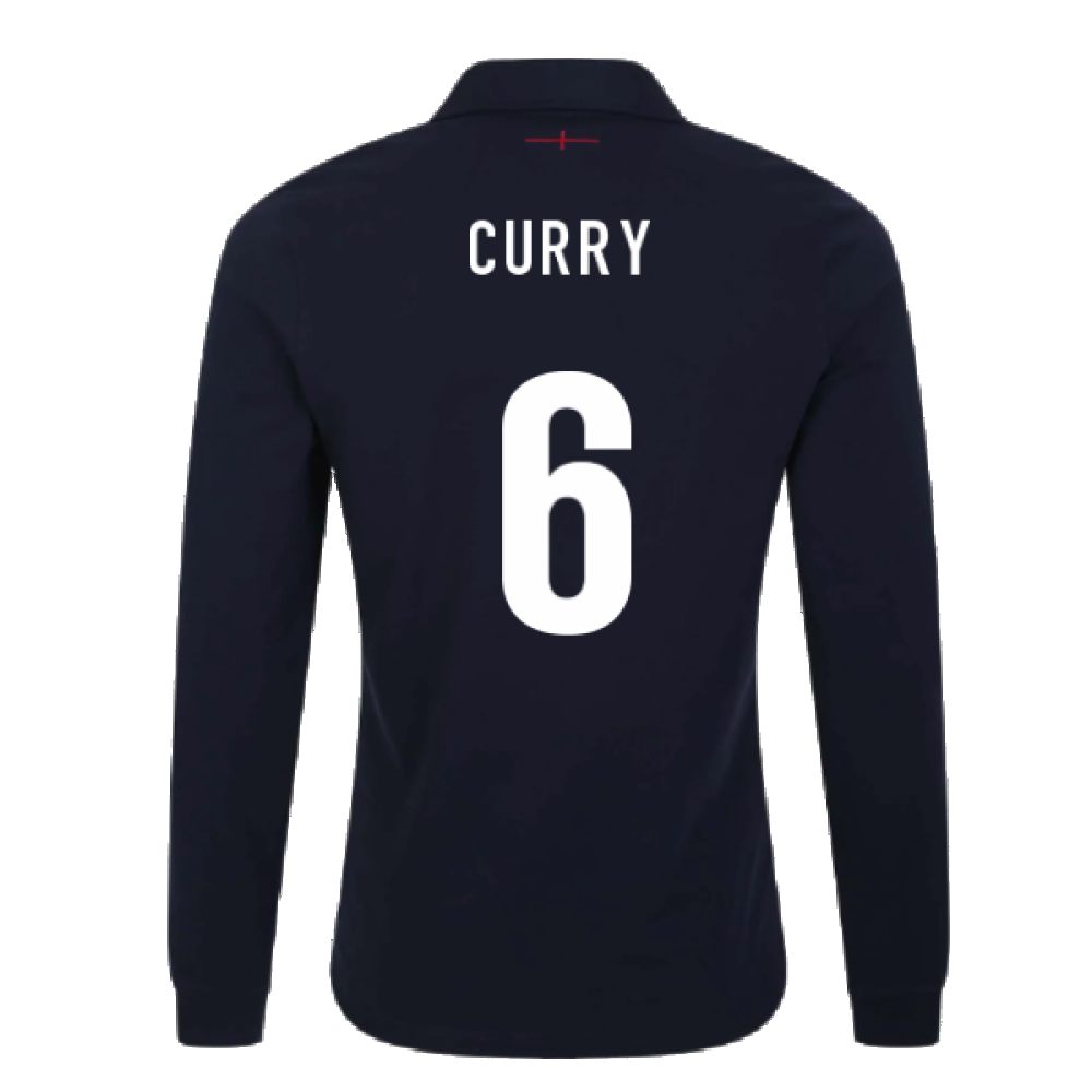 2023-2024 England Rugby Alternate LS Classic Shirt (Curry 6)