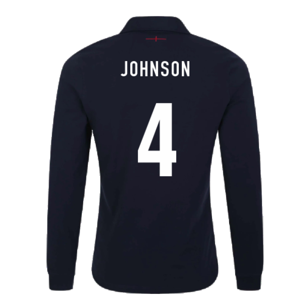 2023-2024 England Rugby Alternate LS Classic Shirt (Johnson 4)