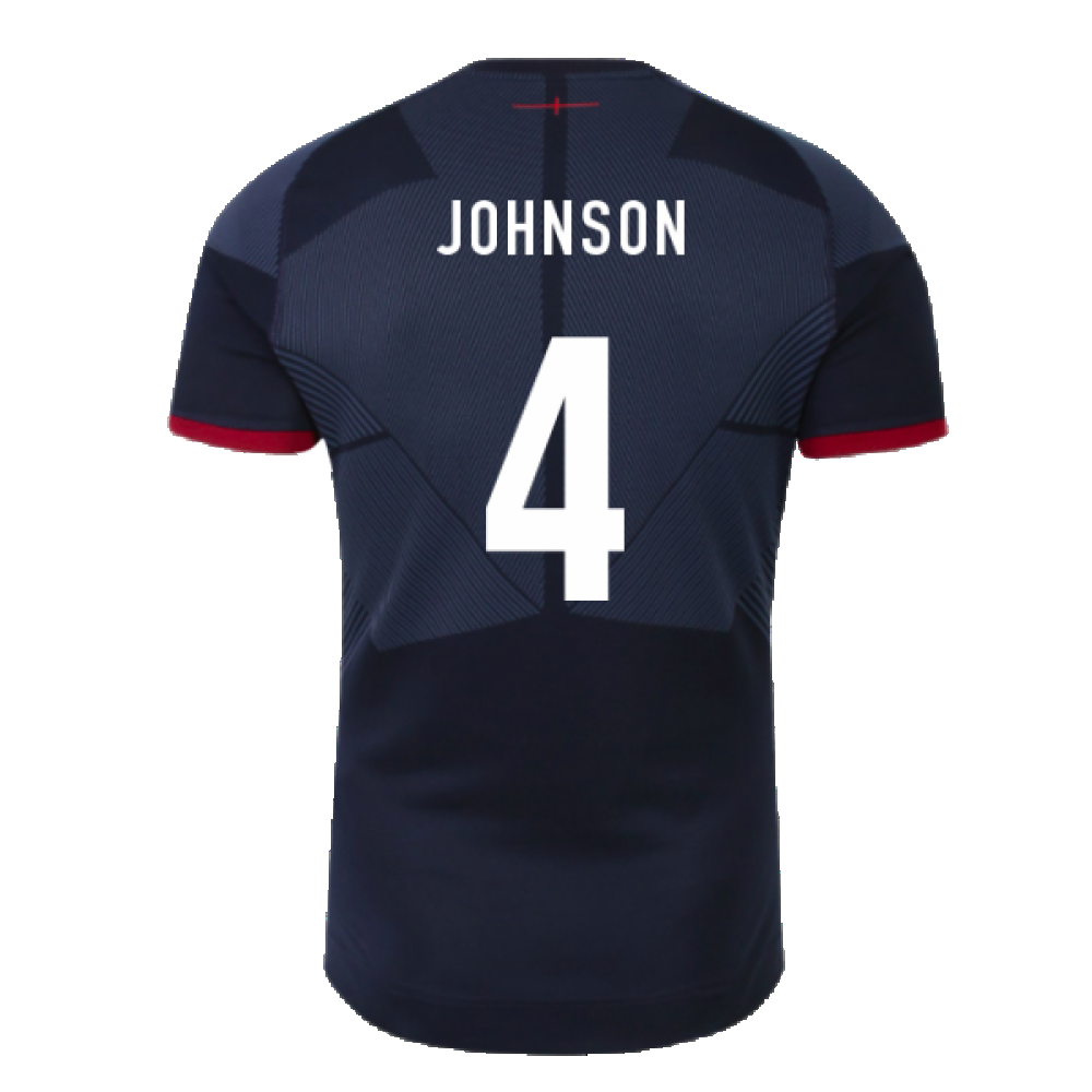 2023-2024 England Rugby Alternate Pro Jersey (Johnson 4)