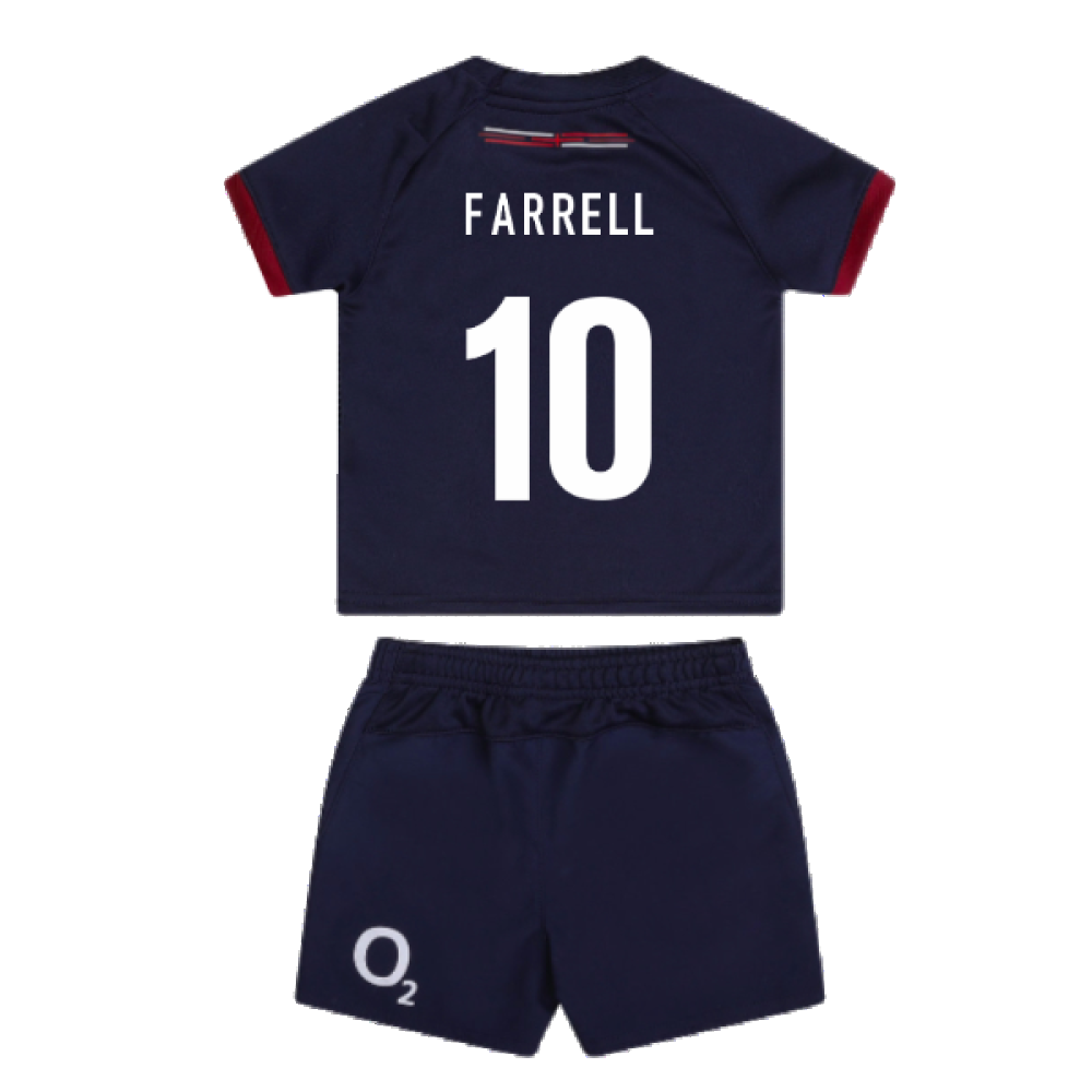 2023-2024 England Rugby Alternate Replica Baby Kit (Farrell 10)