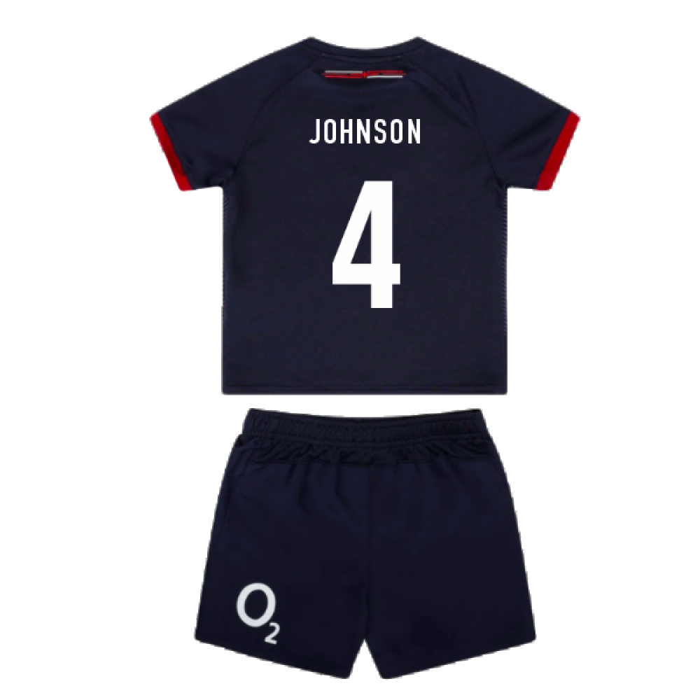 2023-2024 England Rugby Alternate Replica Infant Kit (Johnson 4)