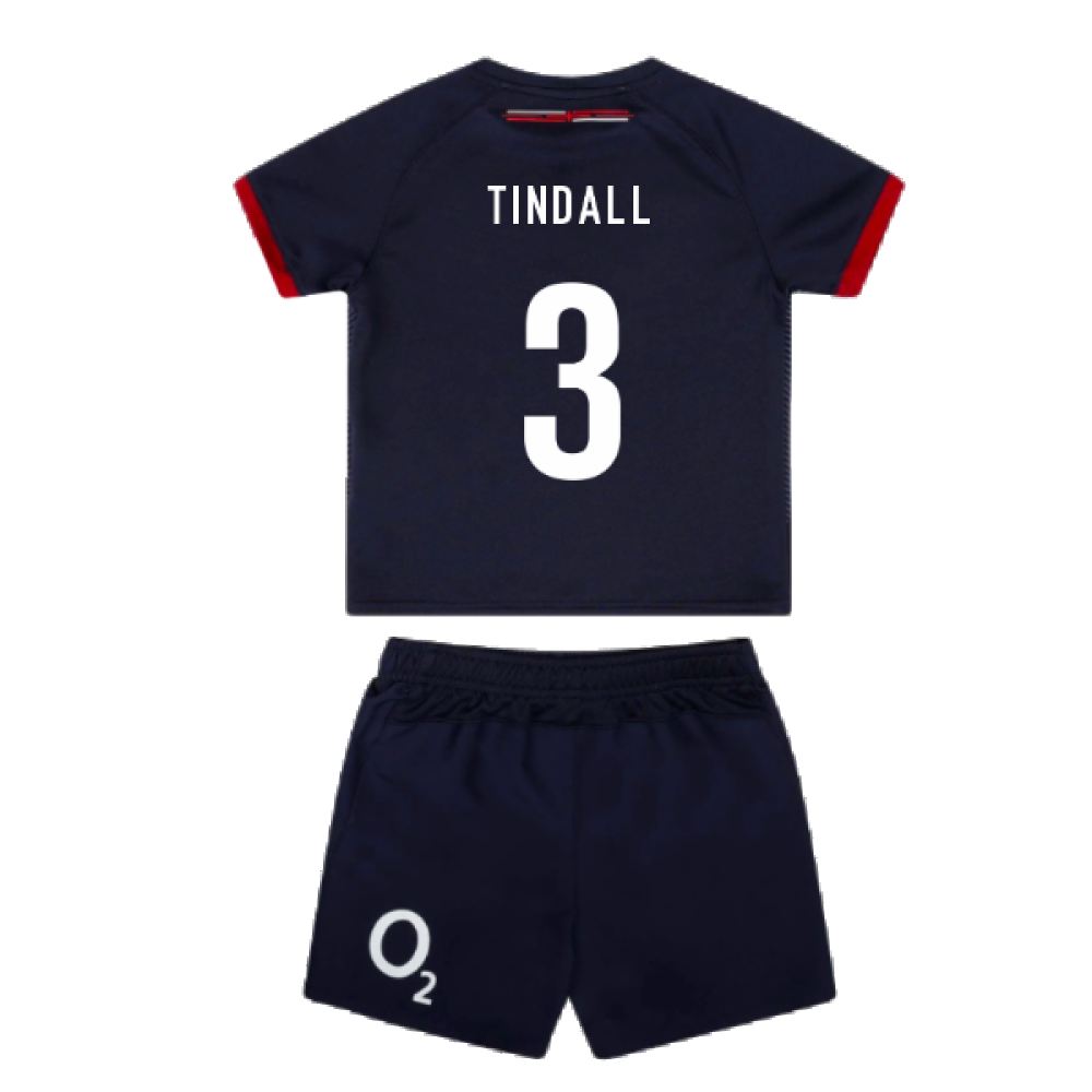 2023-2024 England Rugby Alternate Replica Infant Kit (Tindall 3)