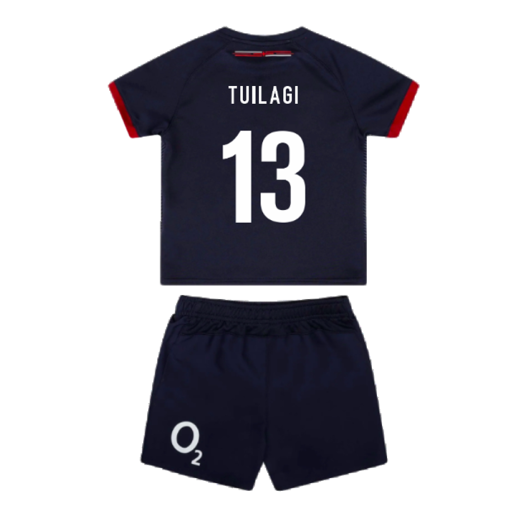 2023-2024 England Rugby Alternate Replica Infant Kit (Tuilagi 13)