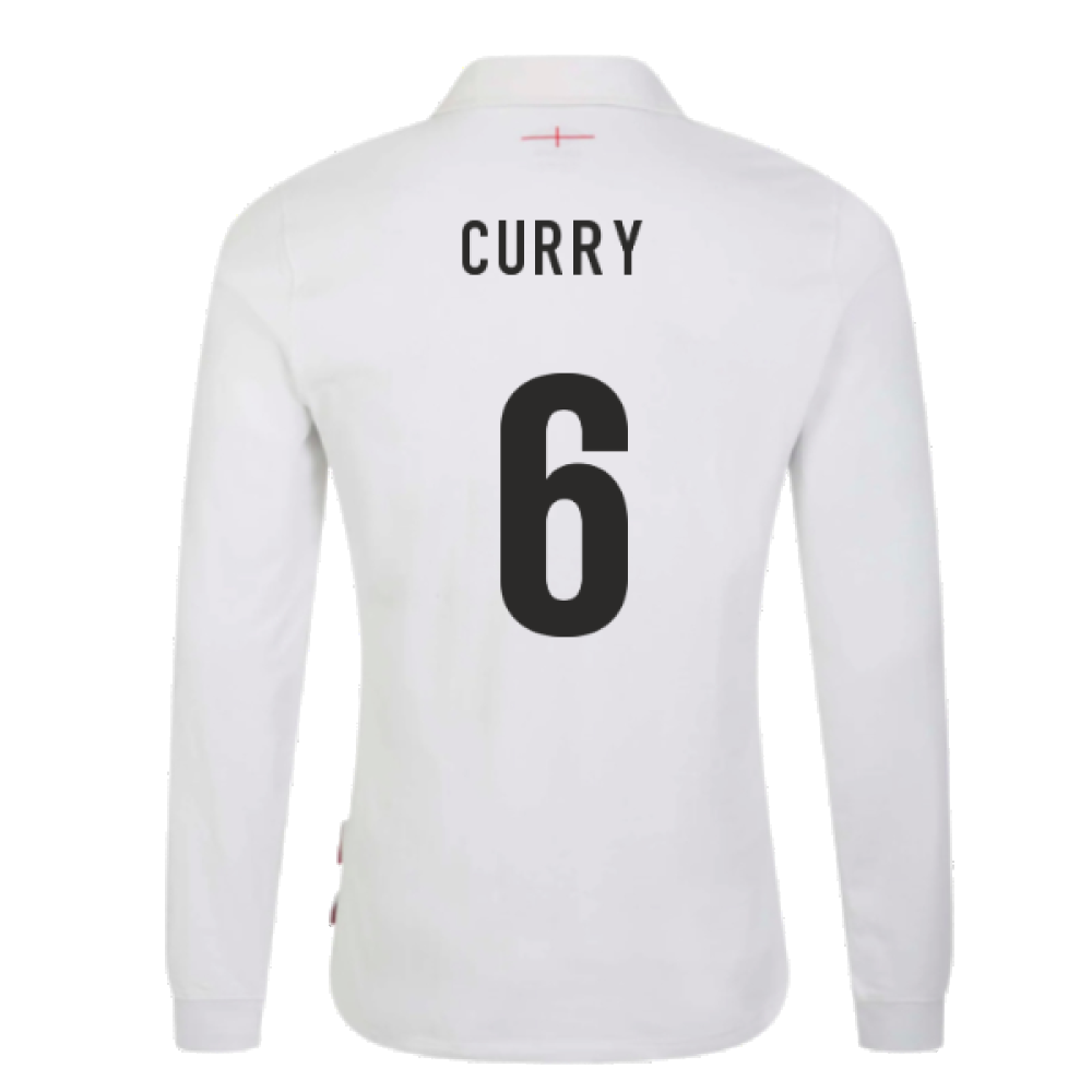 2023-2024 England Rugby Home LS Classic Jersey (Curry 6)