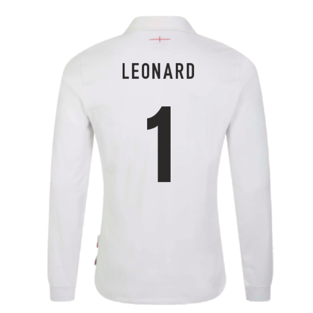 2023-2024 England Rugby Home LS Classic Jersey (Leonard 1)