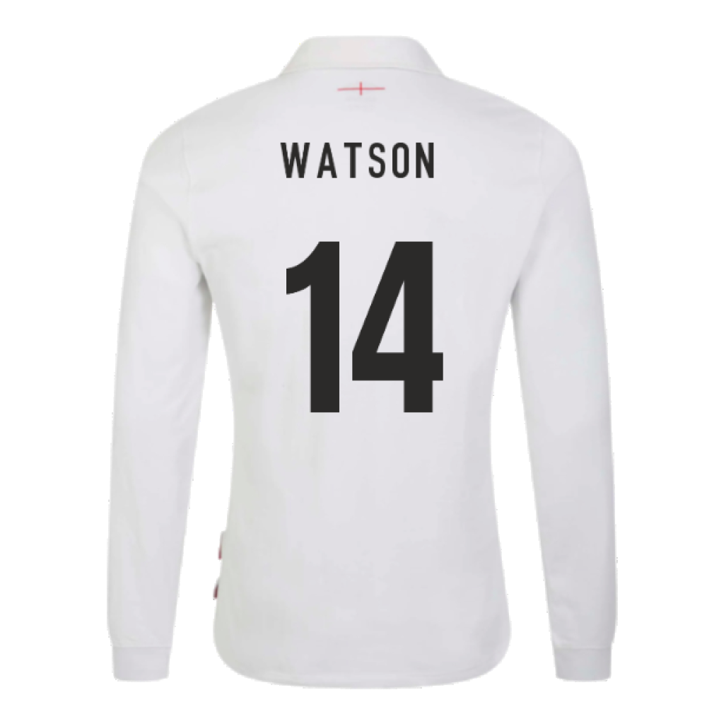 2023-2024 England Rugby Home LS Classic Jersey (Watson 14)