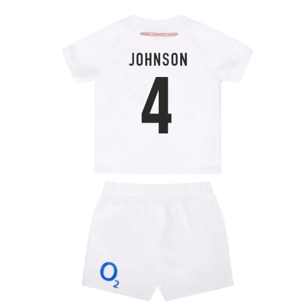 2023-2024 England Rugby Home Replica Infant Mini Kit (Johnson 4)