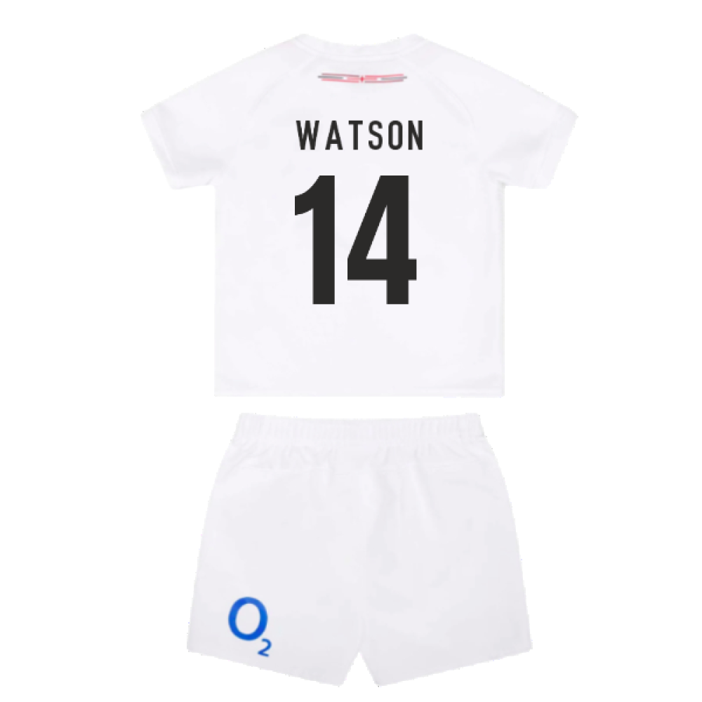 2023-2024 England Rugby Home Replica Infant Mini Kit (Watson 14)