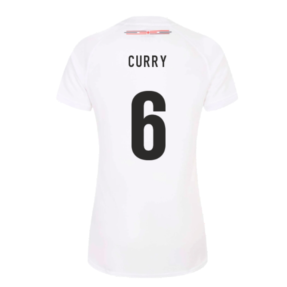 2023-2024 England Rugby Home Replica Shirt (Womens) (Curry 6)