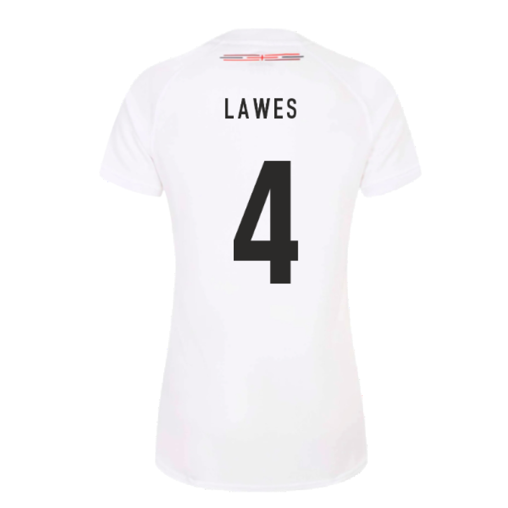 2023-2024 England Rugby Home Replica Shirt (Womens) (Lawes 4)