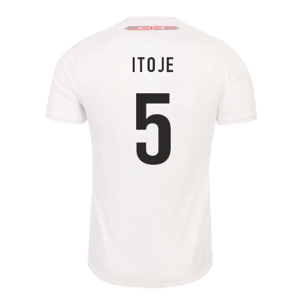 2023-2024 England Rugby Home Shirt (Kids) (Itoje 5)