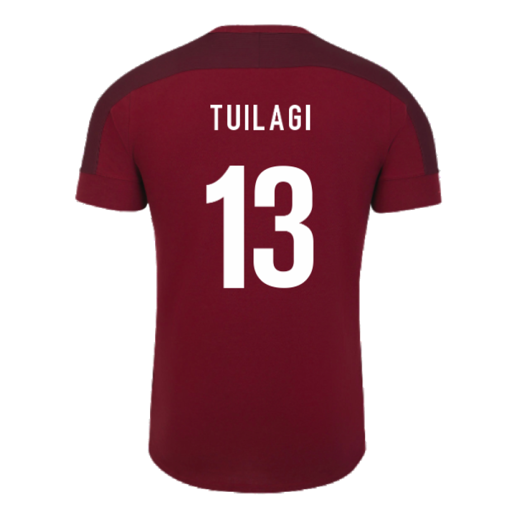 2023-2024 England Rugby Presentation T-Shirt (Tibetan Red) (Tuilagi 13)