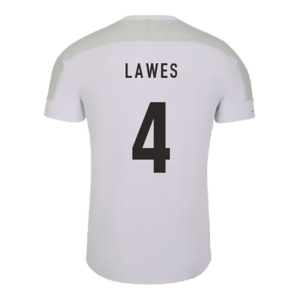 2023-2024 England Rugby Presentation Tee (White) (Lawes 4)