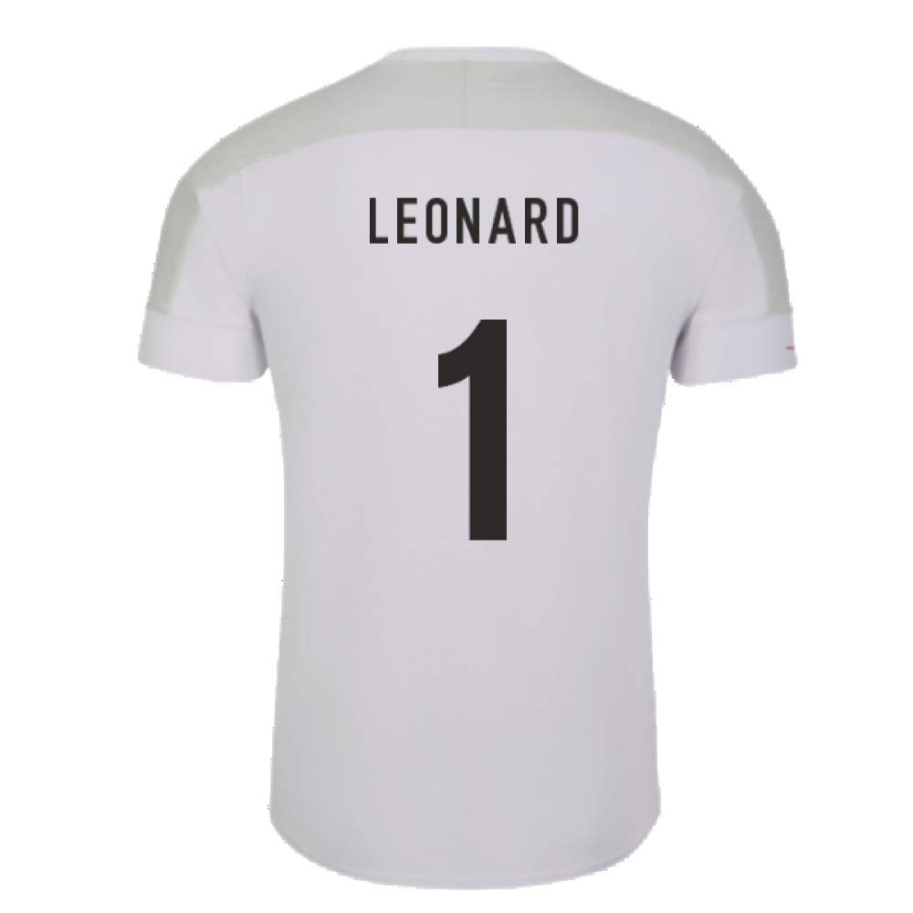 2023-2024 England Rugby Presentation Tee (White) (Leonard 1)