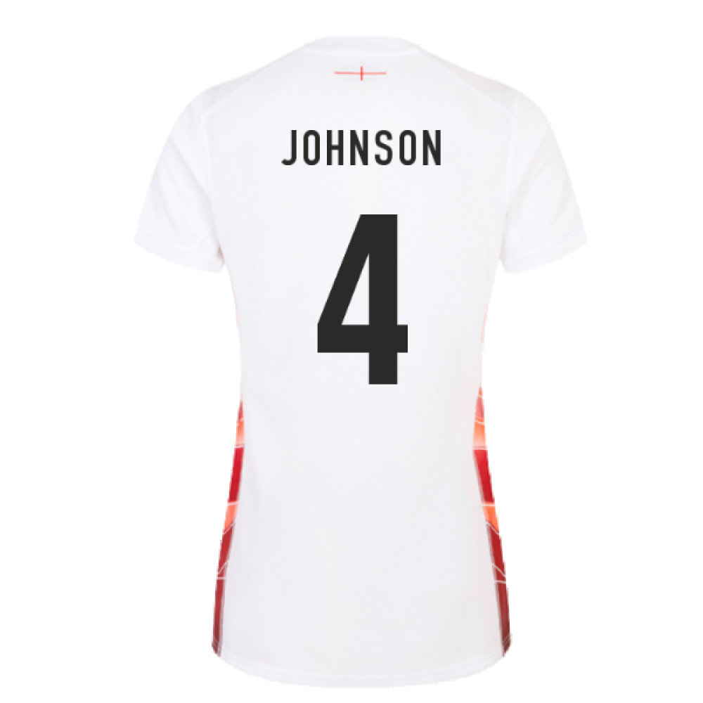 2023-2024 England Rugby Red Roses Rugby Jersey (Ladies) (Johnson 4)