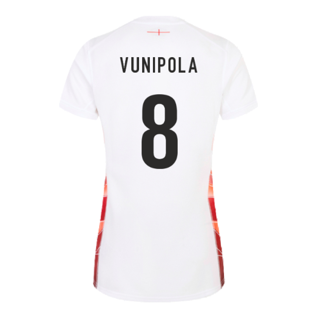 2023-2024 England Rugby Red Roses Rugby Jersey (Ladies) (Vunipola 8)