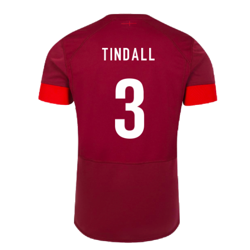 2023-2024 England Rugby Relaxed Training Shirt (Tibetan Red) (Tindall 3)