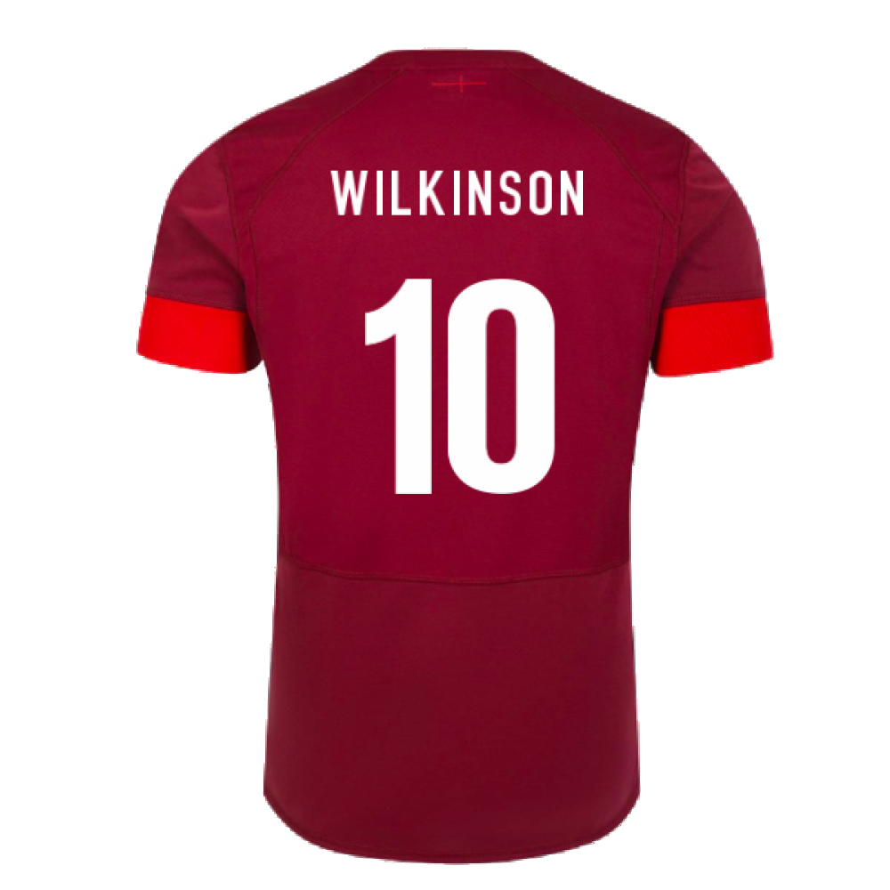 2023-2024 England Rugby Relaxed Training Shirt (Tibetan Red) (Wilkinson 10)