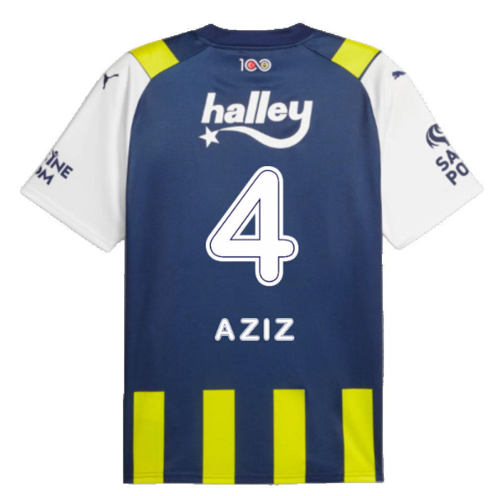 2023-2024 Fenerbahce Home Shirt (AZIZ 4)