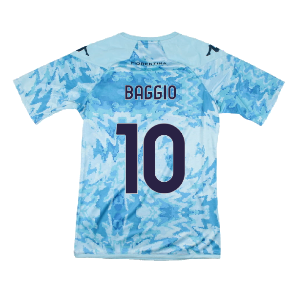 2023-2024 Fiorentina Pre-Match Shirt (Blue) (Baggio 10)