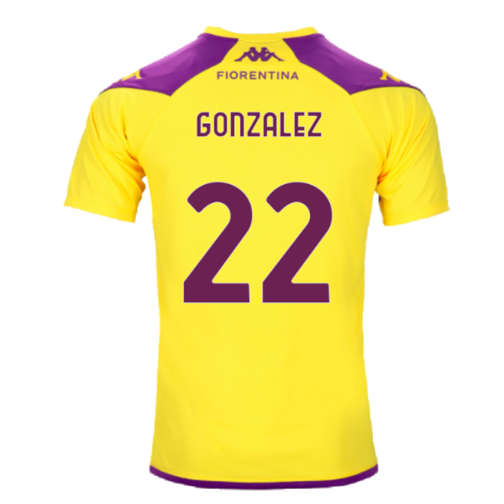 2023-2024 Fiorentina Training Shirt (Yellow) (Gonzalez 22)