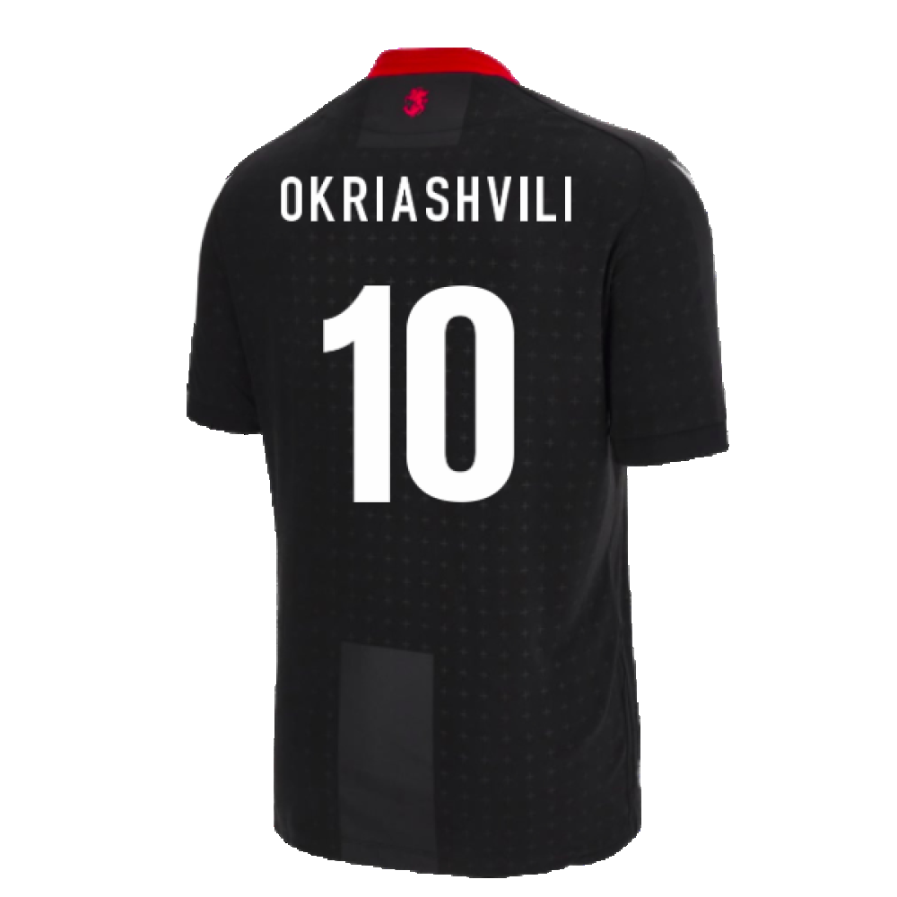 2023-2024 Georgia Away Shirt (OKRIASHVILI 10)