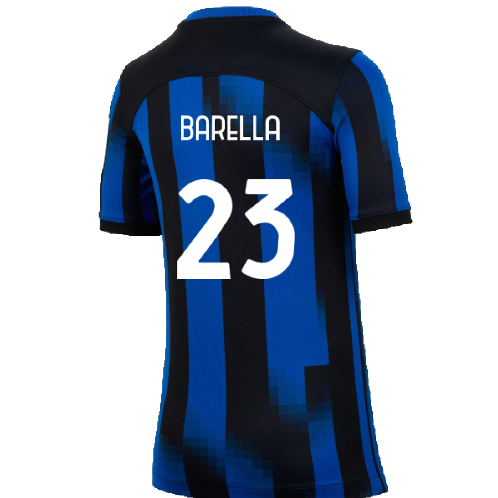 2023-2024 Inter Milan Home Shirt (Kids) (Barella 23)