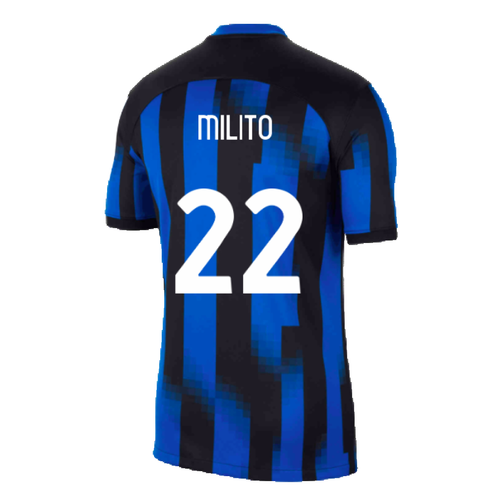 2023-2024 Inter Milan Home Shirt (Milito 22)