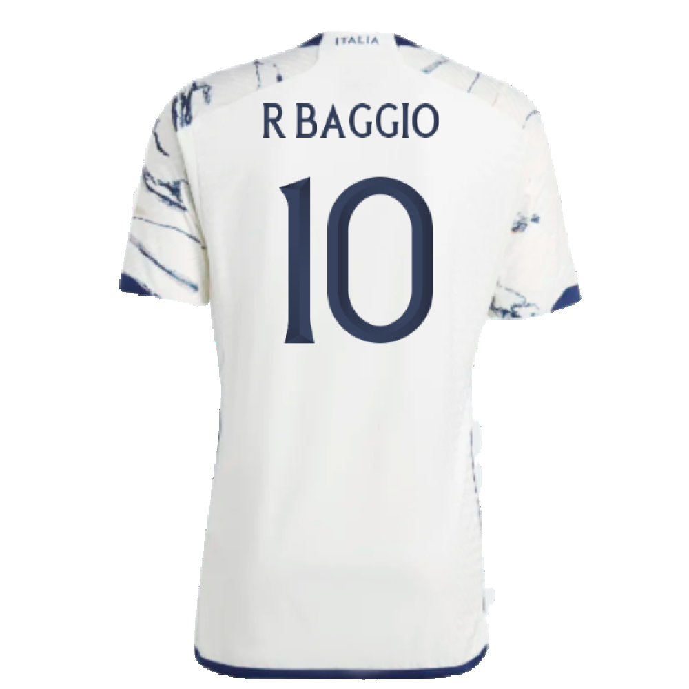 2023-2024 Italy Authentic Away Shirt (R BAGGIO 10)