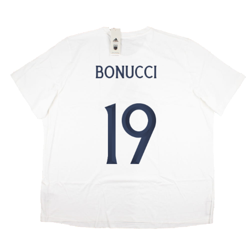 2023-2024 Italy DNA Graphic Tee (White) (BONUCCI 19)