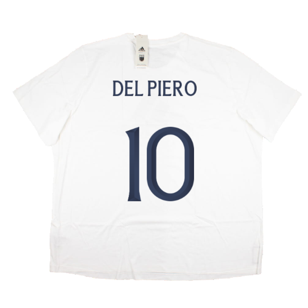 2023-2024 Italy DNA Graphic Tee (White) (DEL PIERO 10)