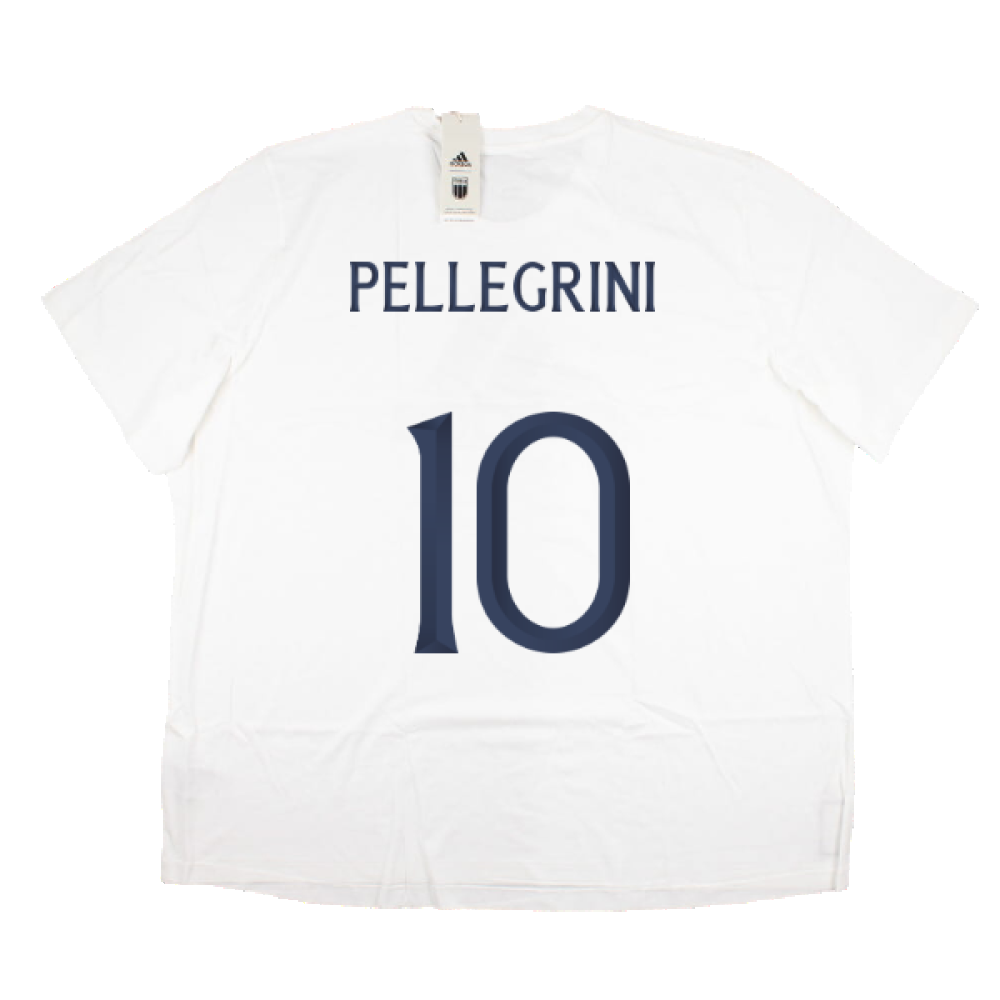 2023-2024 Italy DNA Graphic Tee (White) (PELLEGRINI 10)