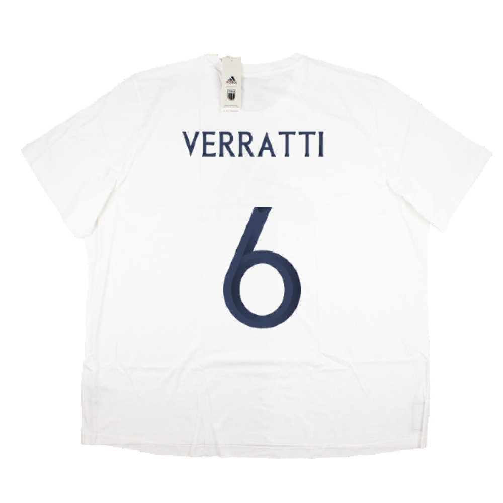 2023-2024 Italy DNA Graphic Tee (White) (VERRATTI 6)