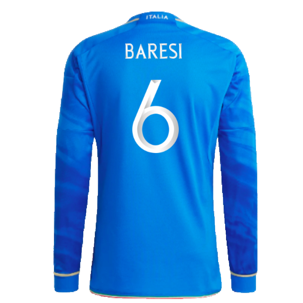 2023-2024 Italy Home Long Sleeve Shirt (BARESI 6)