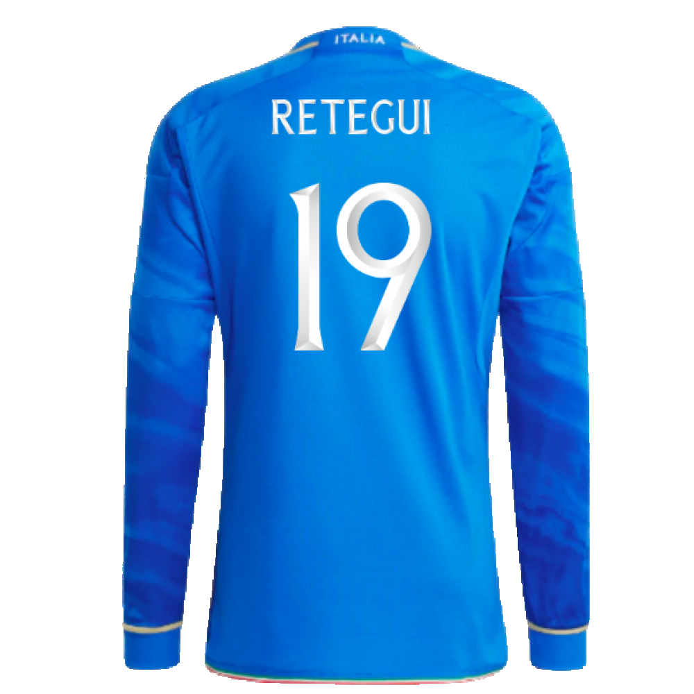 2023-2024 Italy Home Long Sleeve Shirt (RETEGUI 19)