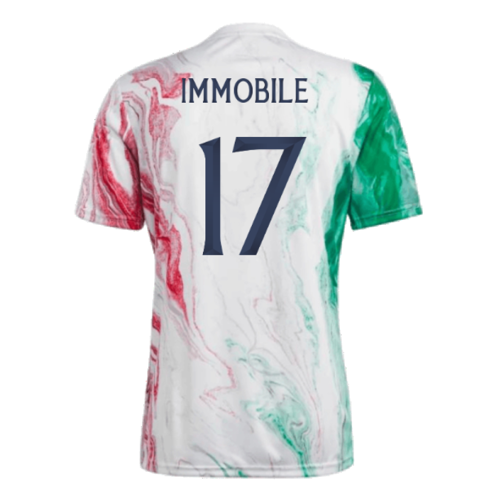 2023-2024 Italy Pre-Match Jersey (Green) (IMMOBILE 17)