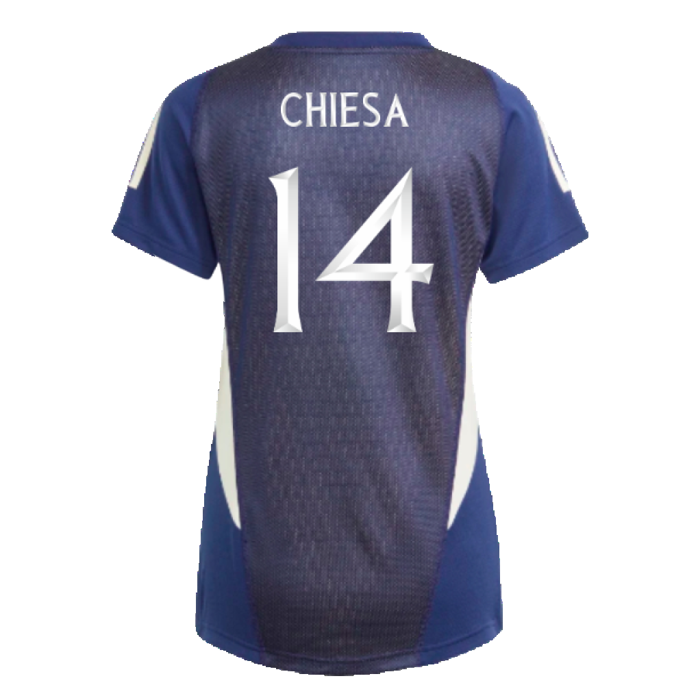 2023-2024 Italy Tiro Pro Jersey (Dark Blue) (CHIESA 14)