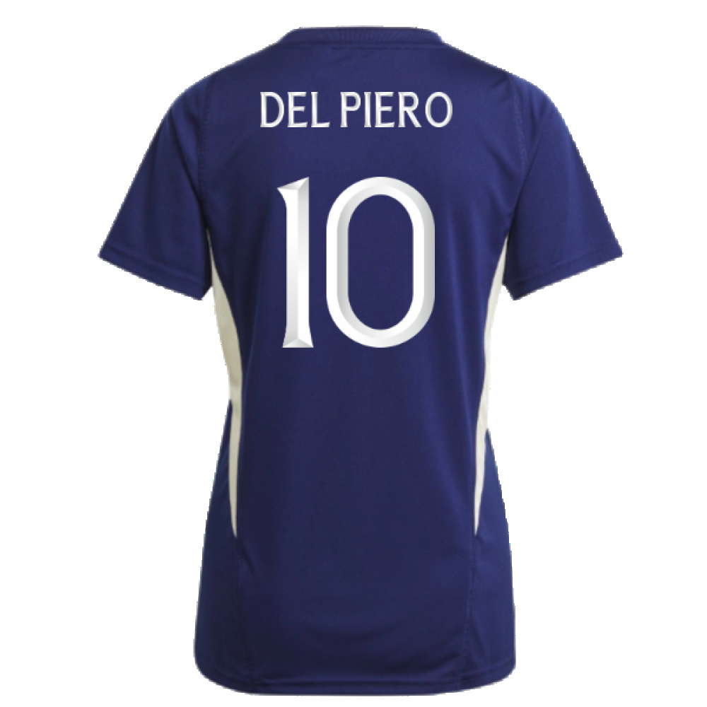 2023-2024 Italy Training Jersey (Dark Blue) - Ladies (DEL PIERO 10)