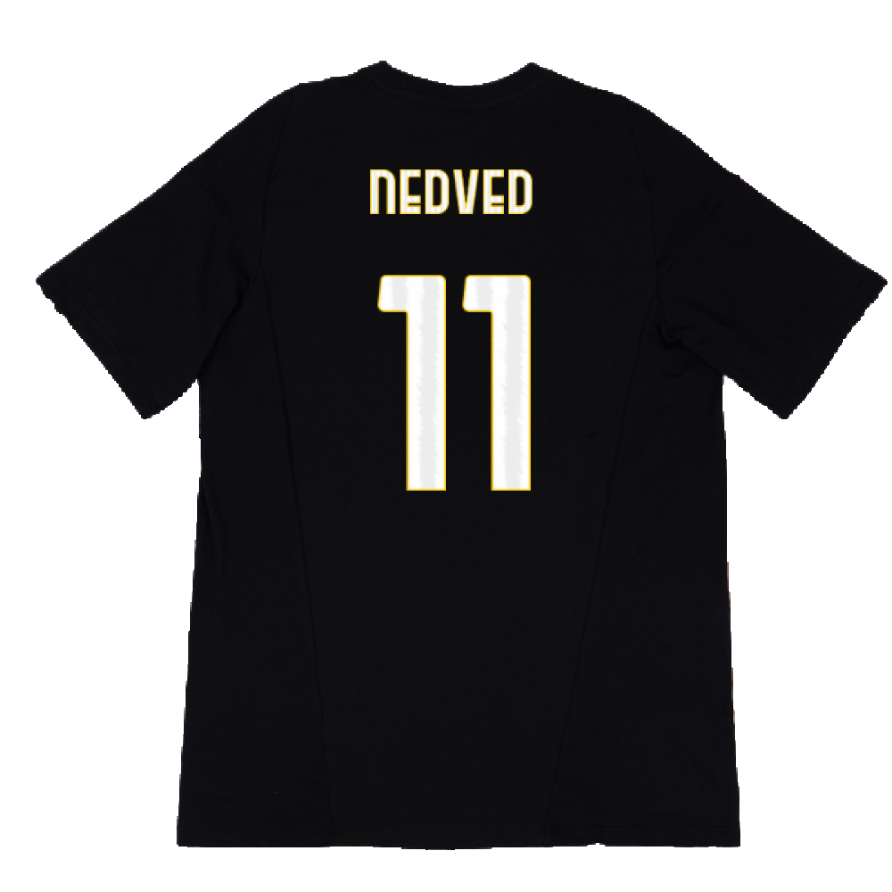 2023-2024 Juventus Cotton Tee (Black) (NEDVED 11)