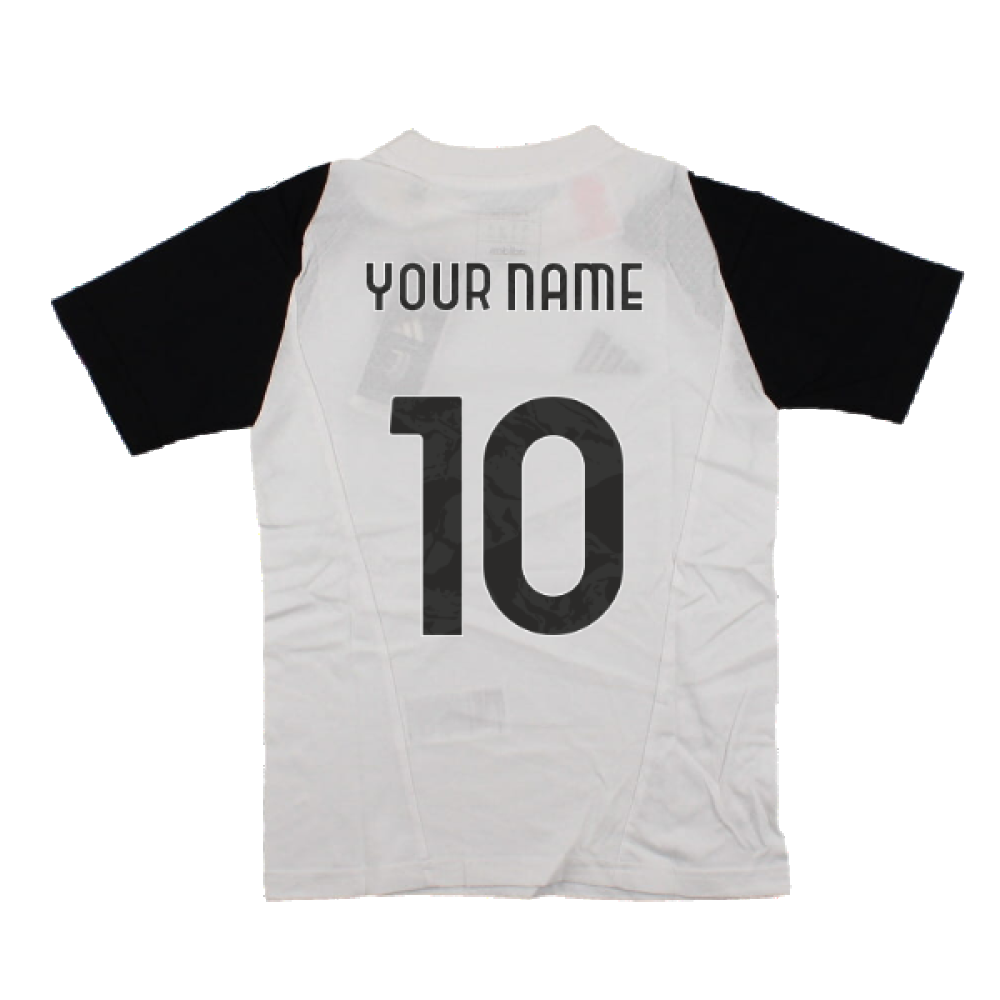 2023-2024 Juventus Cotton Tee (White) - Kids (Your Name)