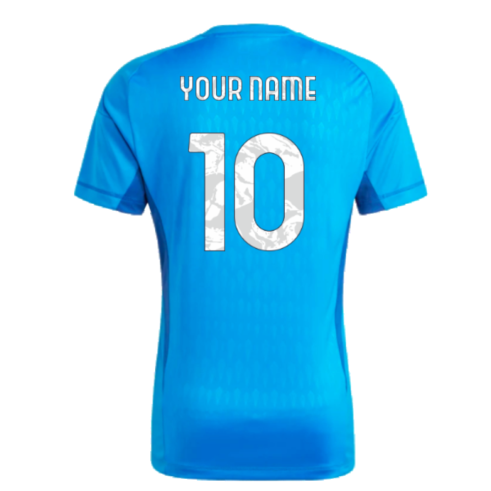 2023-2024 Juventus Home Goalkeeper Shirt (Blue) (Your Name)