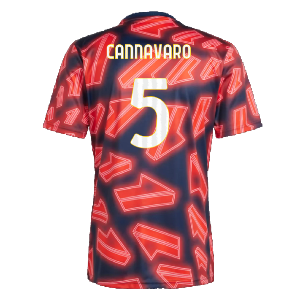 2023-2024 Juventus Pre Match Shirt (Night Indigo) (CANNAVARO 5)