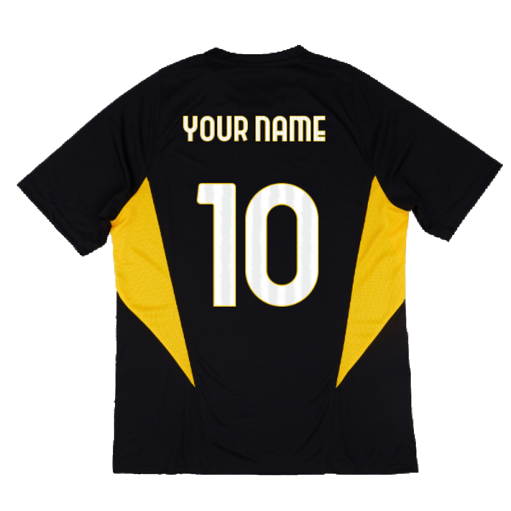 2023-2024 Juventus Training Shirt (Black) (Your Name)