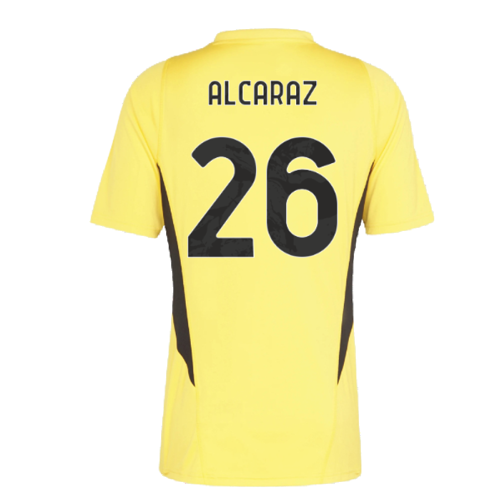 2023-2024 Juventus Training Shirt (Bold Gold) (Alcaraz 26)