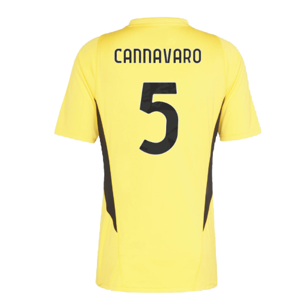 2023-2024 Juventus Training Shirt (Bold Gold) (CANNAVARO 5)