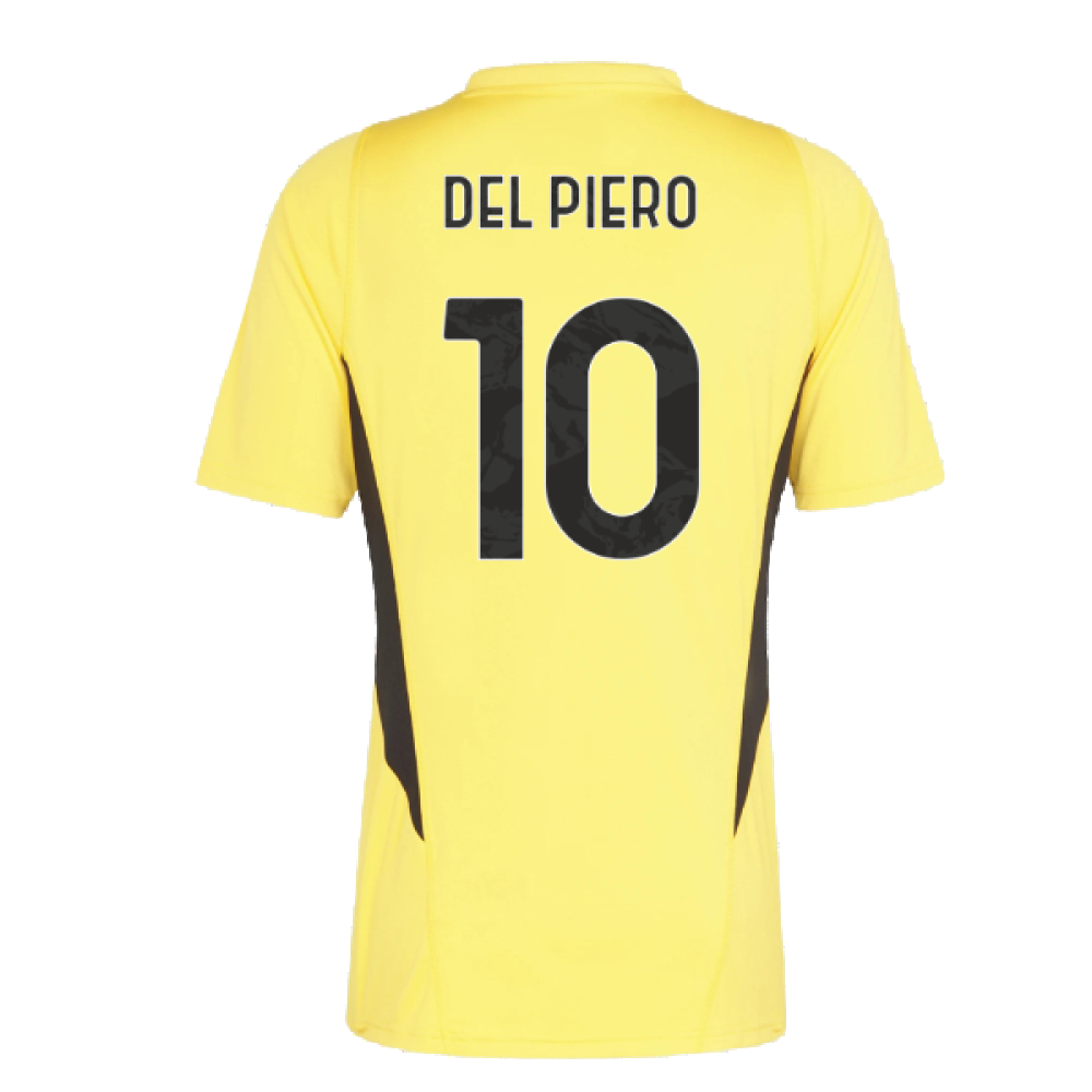 2023-2024 Juventus Training Shirt (Bold Gold) (DEL PIERO 10)