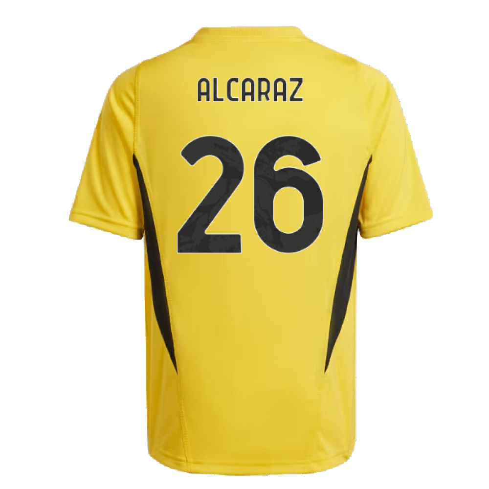 2023-2024 Juventus Training Shirt (Bold Gold) - Kids (Alcaraz 26)