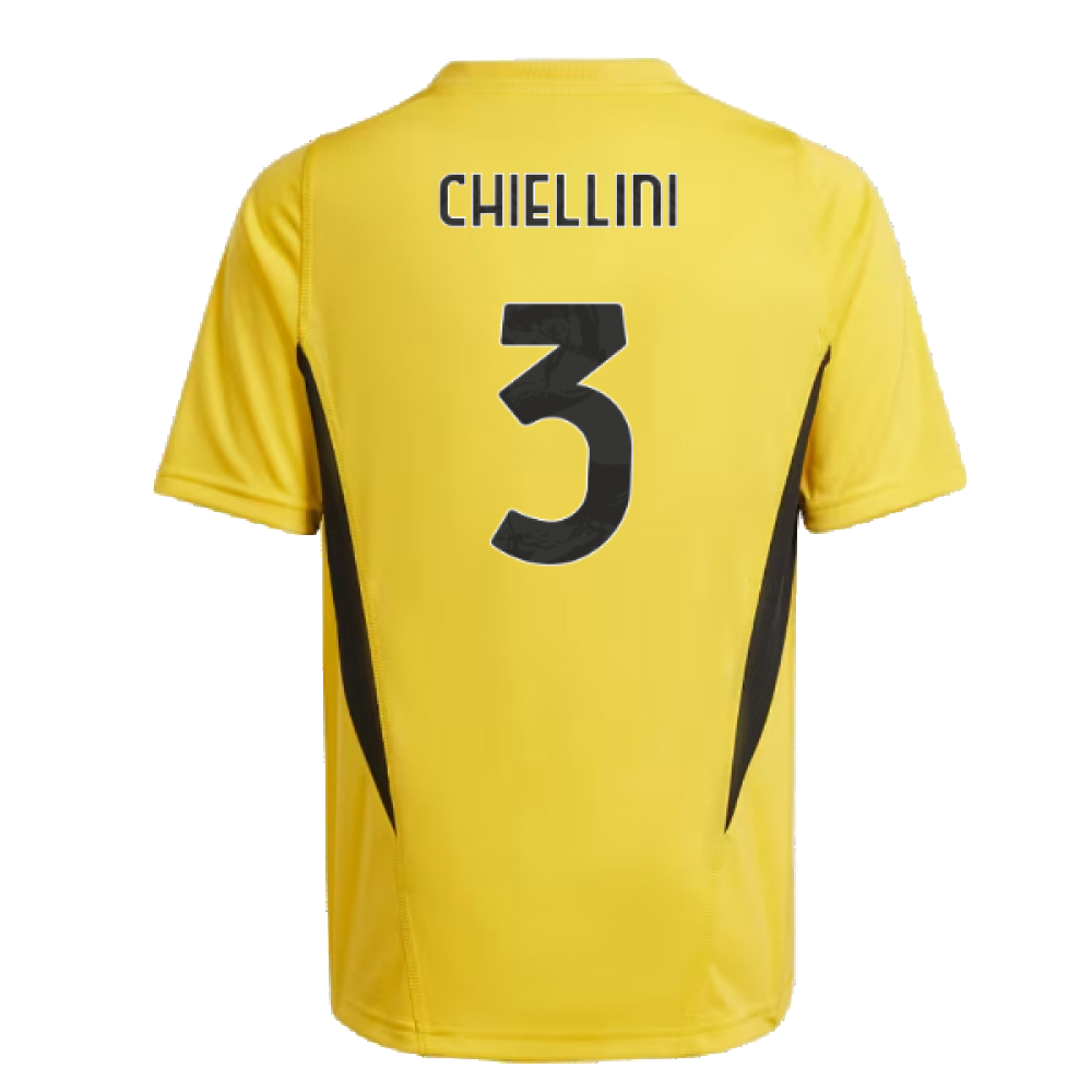 2023-2024 Juventus Training Shirt (Bold Gold) - Kids (CHIELLINI 3)