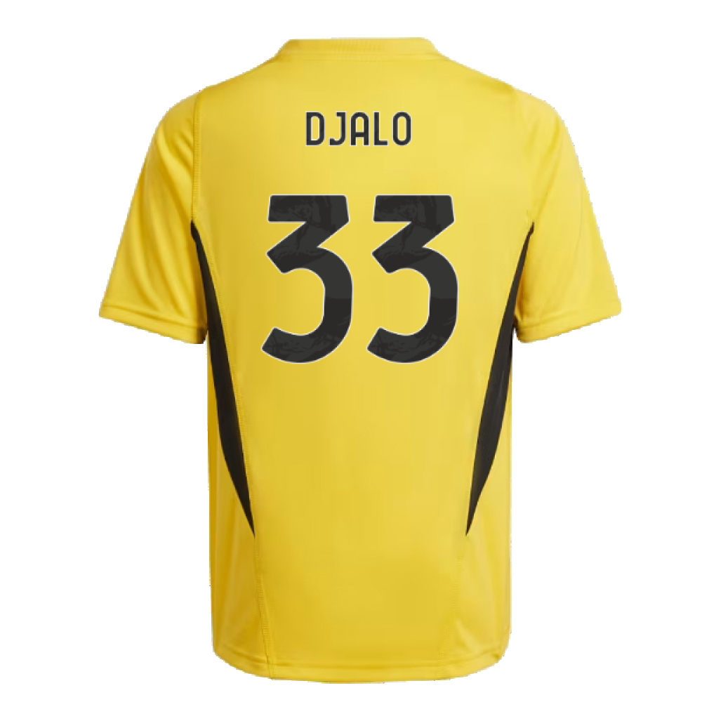 2023-2024 Juventus Training Shirt (Bold Gold) - Kids (Djalo 33)